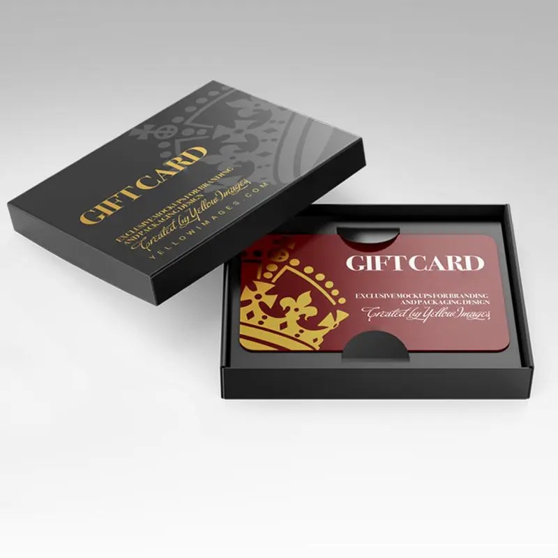 Get Custom Printed Gift Card Boxes with Logo at PackagingSea