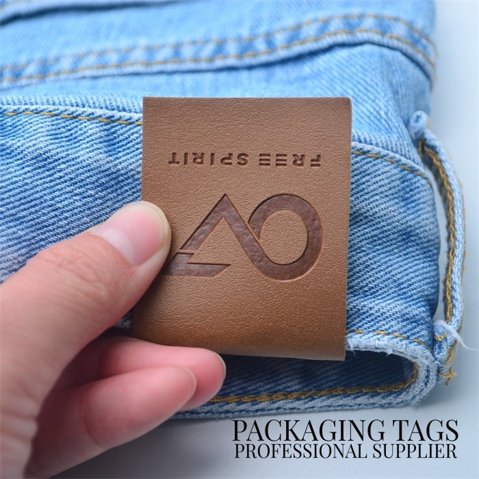 Custom leather labels for clothing PackagingTags