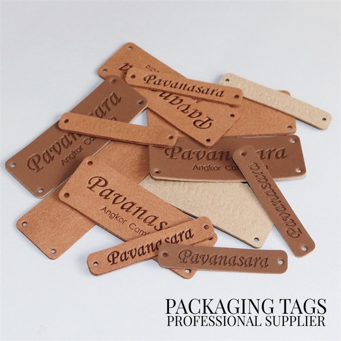 Custom leather labels for clothing PackagingTags