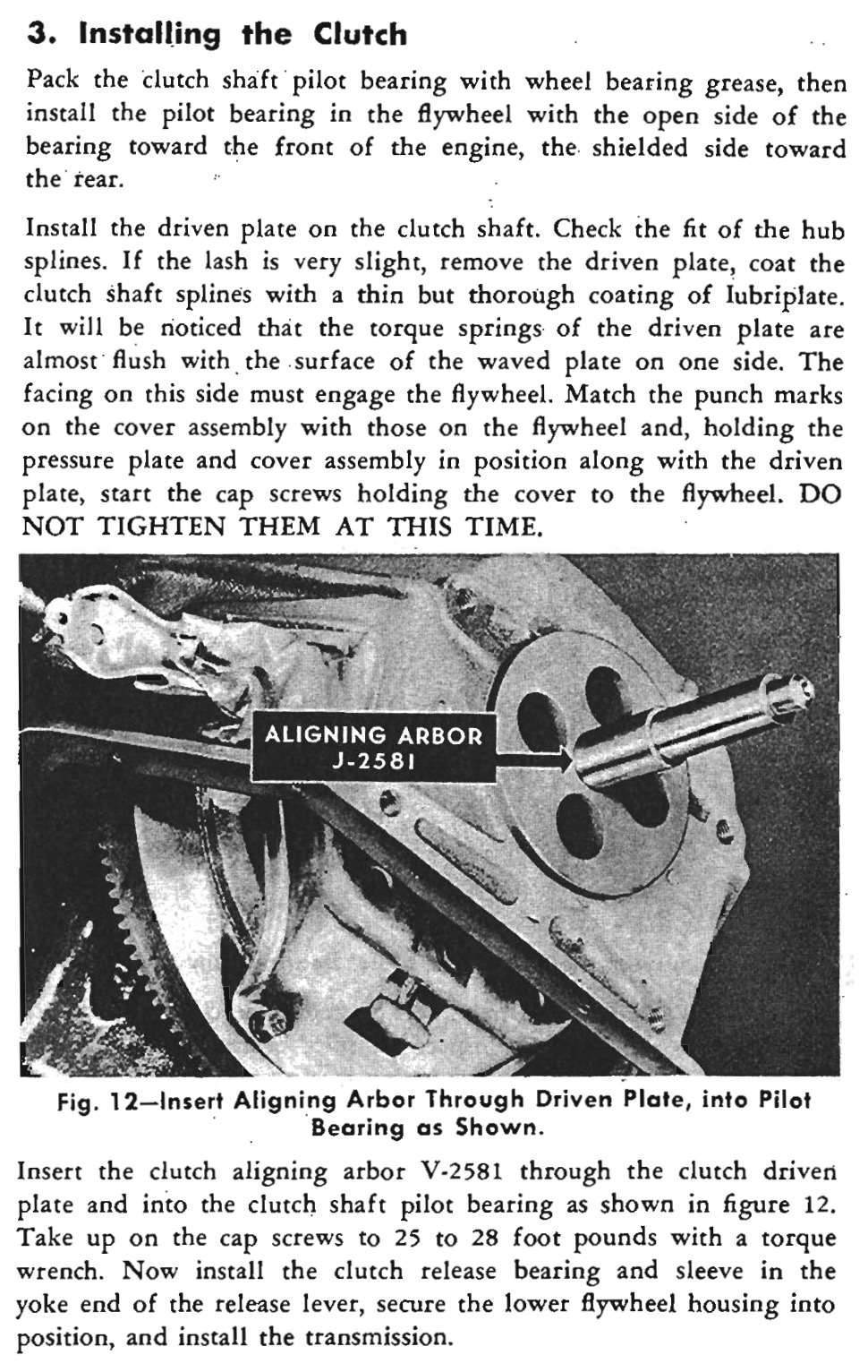 Clutch Pressure Plate Torque Specs (1941 super 8, 180) [PreWar (1899