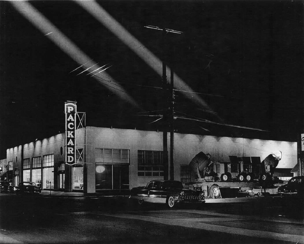 1956 PACKARD DEALER WENDELL HAWKINS, HOUSTON, TXB&W Dealer Photos Photo Archive Packard