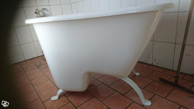 sanova sittbadkar Sanova City Med Vita Ben Och Hafablandare | Transport, Frakt, Flytt | Packbud.com