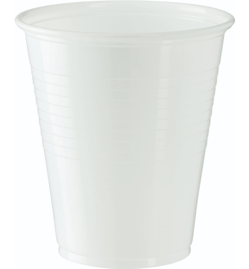 COLD CUP CASTAWAY RECYCLABLE WHITE PLASTIC ECOSMART 200ML 50/SLV Pack