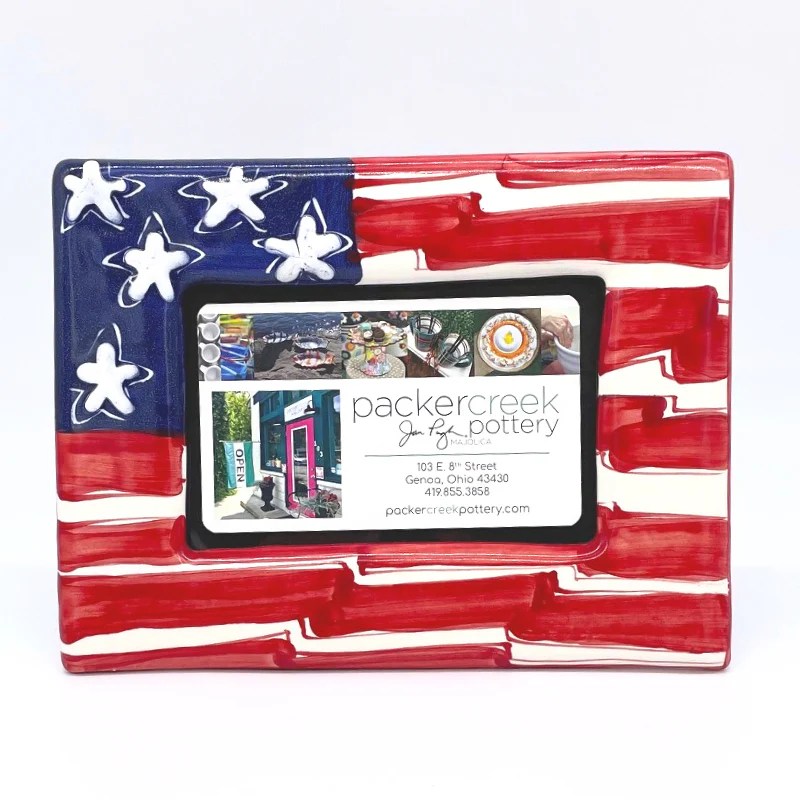 Flag Picture Frame packercreekpottery