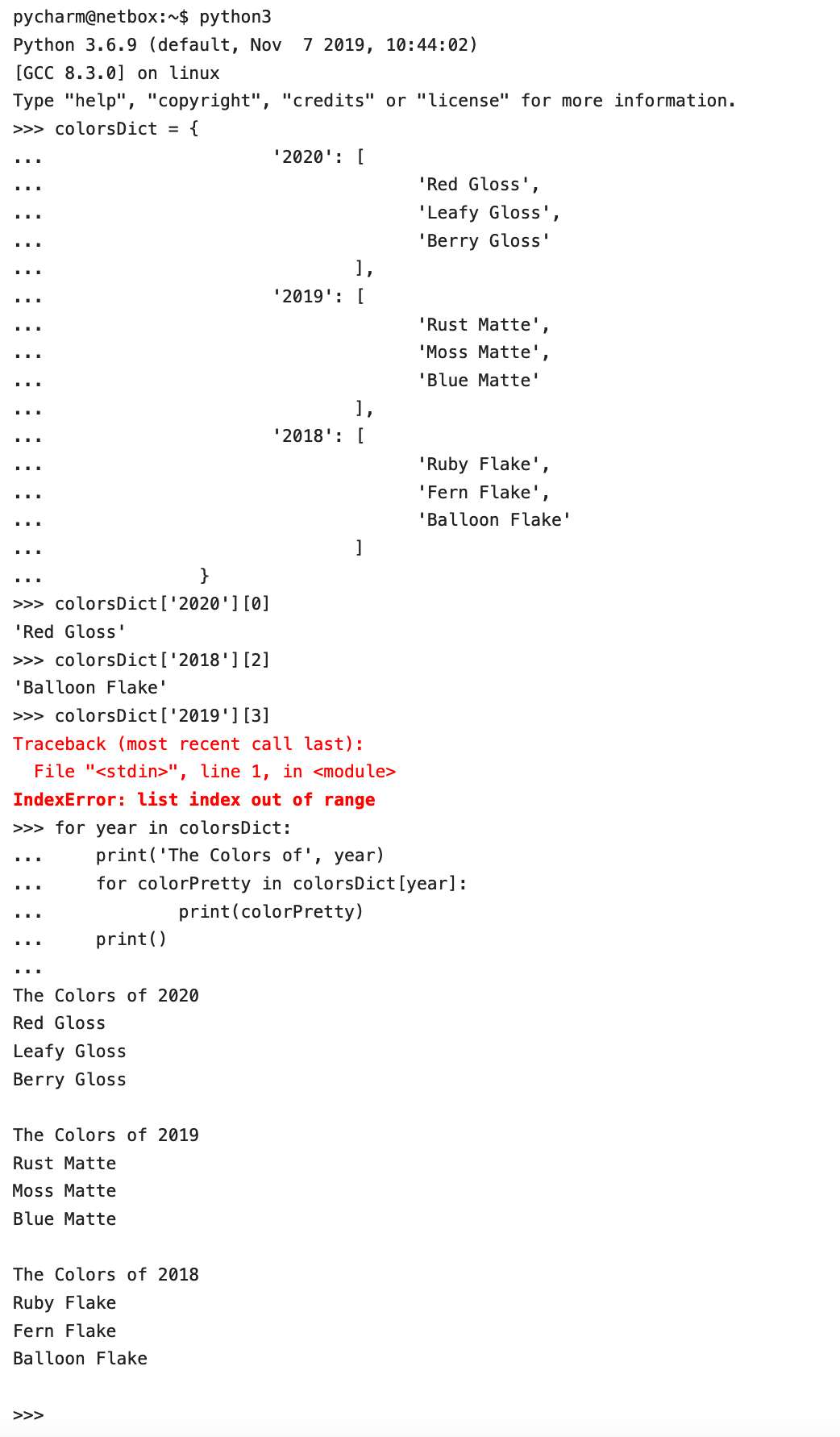 Convert nested list to dictionary python