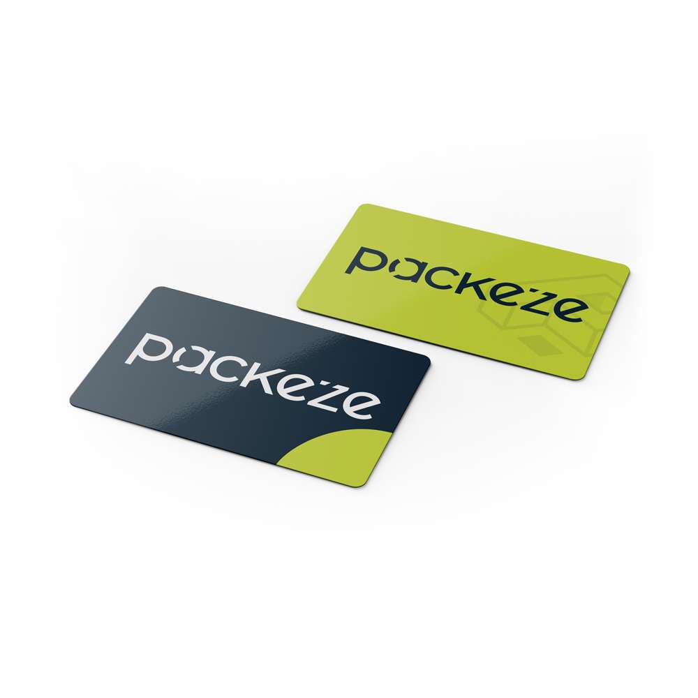 Custom Plastic Business Cards Printed by Packeze