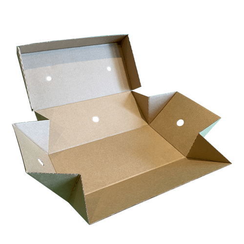 Cardboard Clamshell Fish & Chip Box Packing Bag