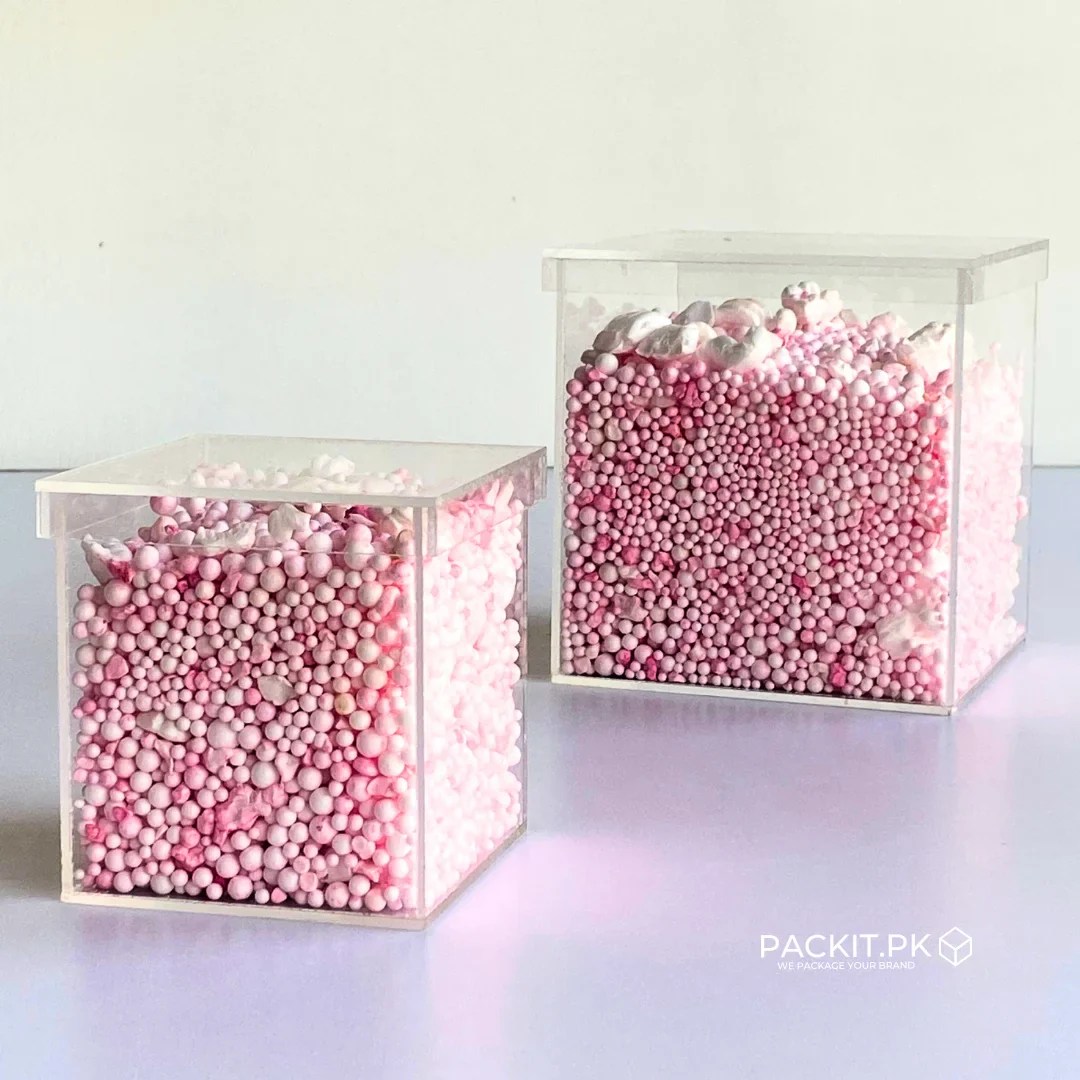 Acrylic Glass Box for Elegant Gift Packaging Transparent Display