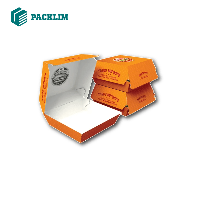 Custom Burger Boxes Fast Food Packaging Wholesale Price