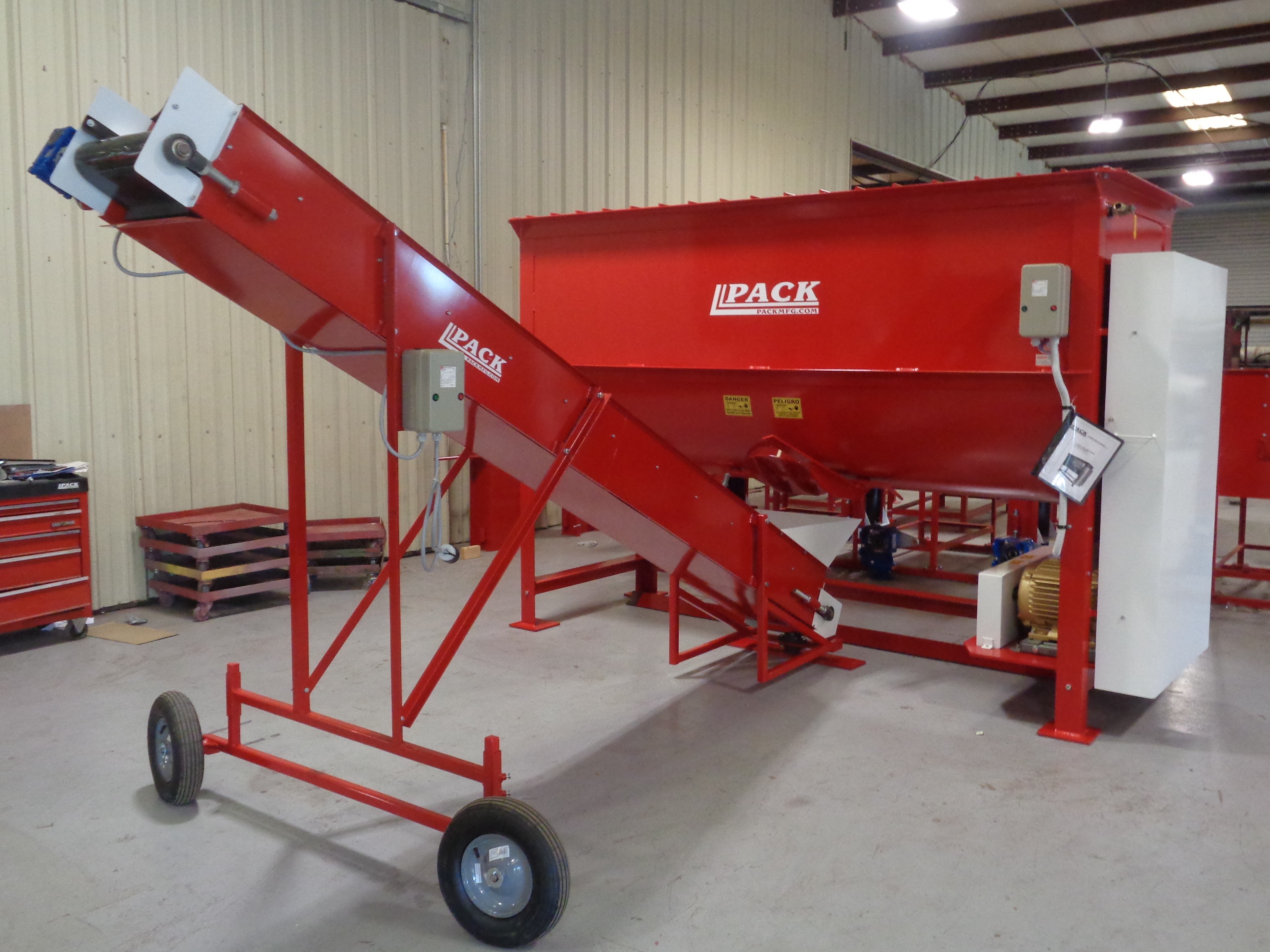 Pack Mfg Line of Mixing Equipment for Nursery and Greenhouse Growers
