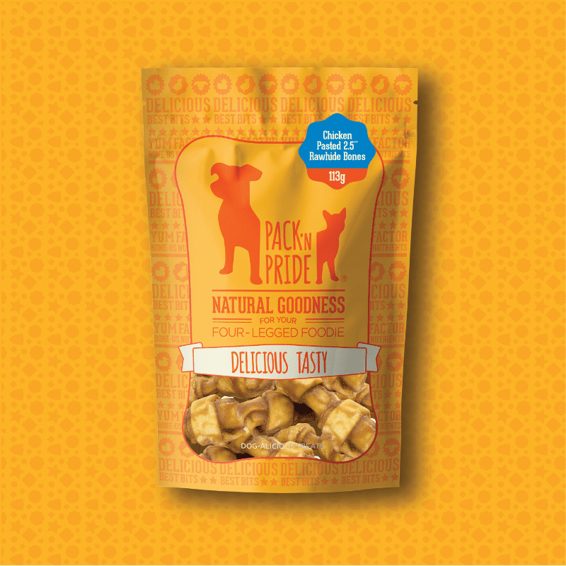 Packnpride Chewy Treats Chicken Pasted Bone packnpride