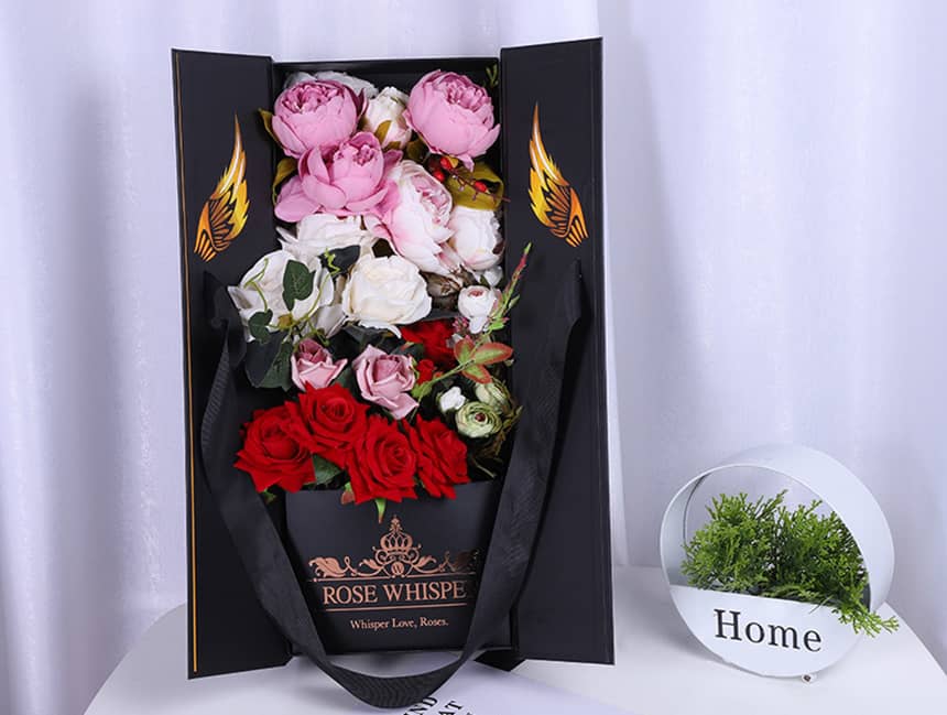 Custom Flower Boxes Wholesale with Your Logo Packoi