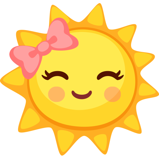 Sun Emoji Stickers for WhatsApp