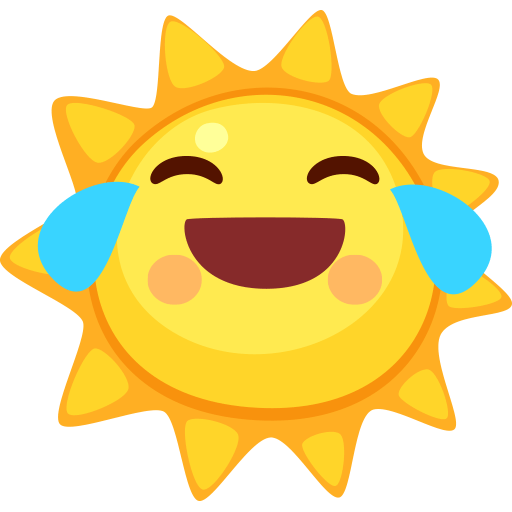 Sun Emoji Stickers for WhatsApp