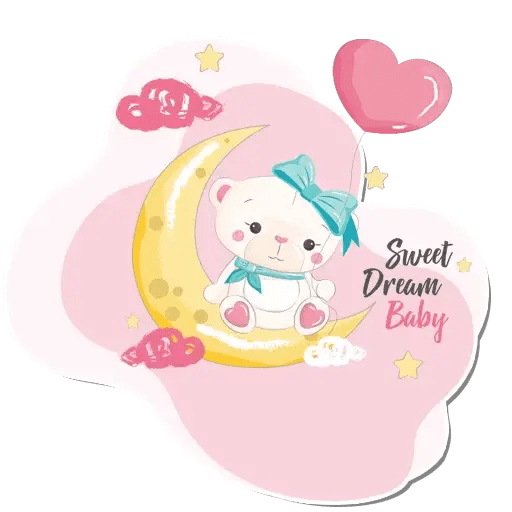Cute Good Night Stickers for WhatsApp