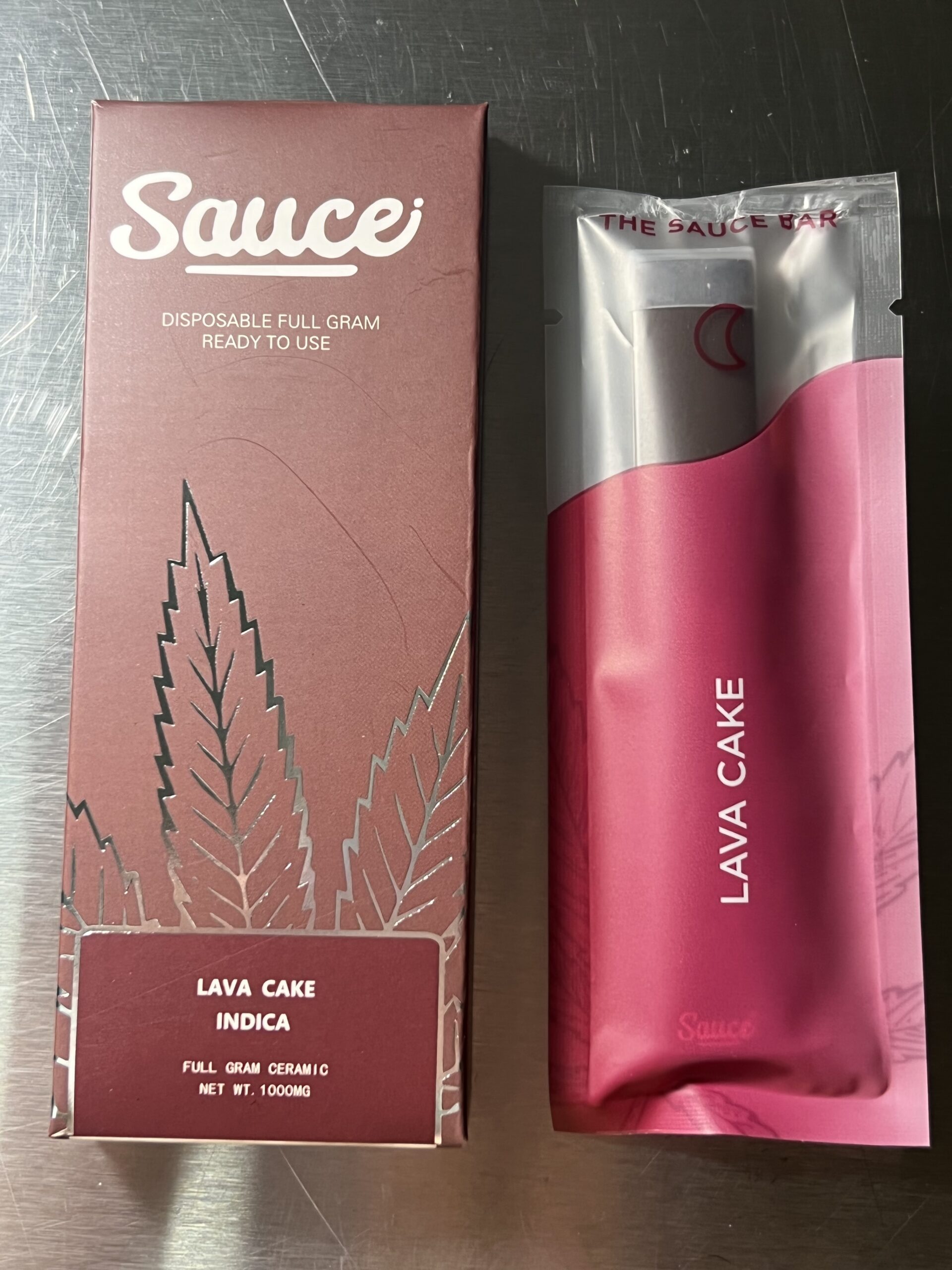 Sauce 1g Disposable Lava Cake Pack Trapper