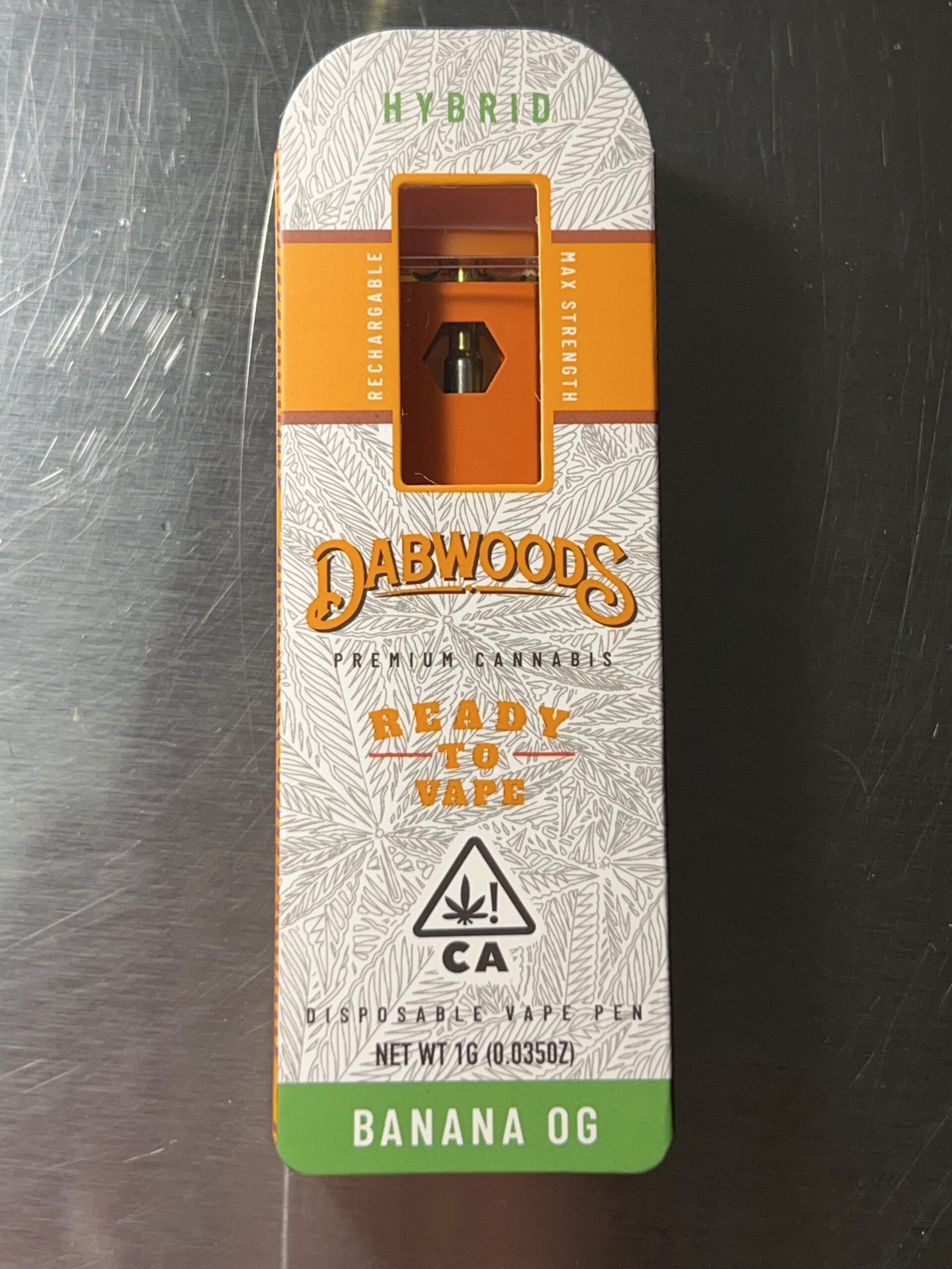 Dabwoods 1g Disposable Banana OG Pack Trapper