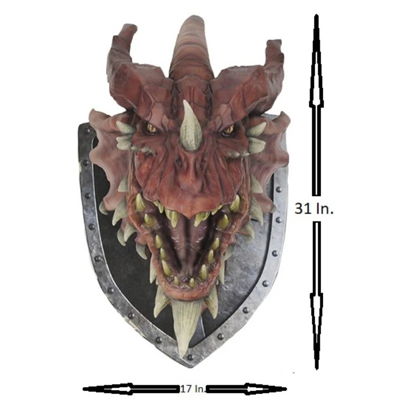 NECA WizKids Dungeons & Dragons Black Dragon Trophy Plaque