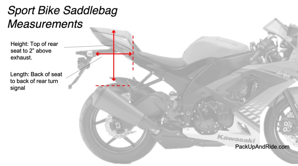 How to Measure Your Motorcycle for Saddlebags Pack Up and Ride