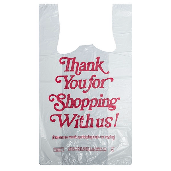 CARRY BAGJUMBO 32″ 18X7X32 18MIC THANK YOU 300CT BLUE PackWell