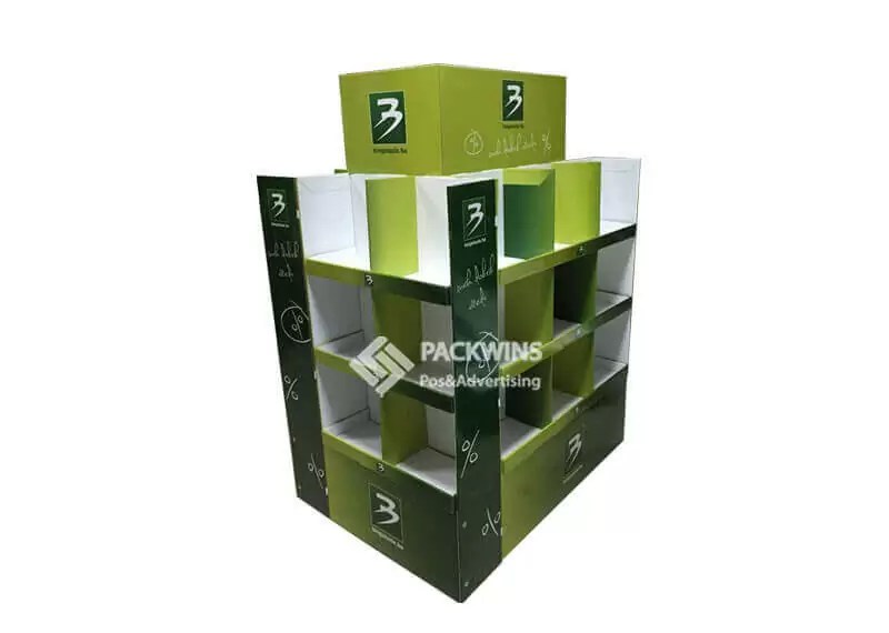 Pallet Food Display Rack Formed by 4 FSDUs Point of Purchase Display