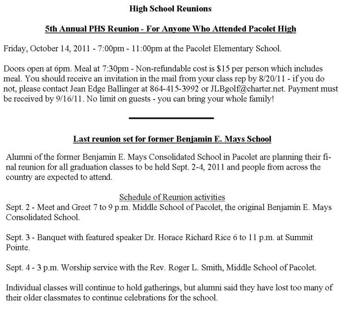 Pacolet Station Schools