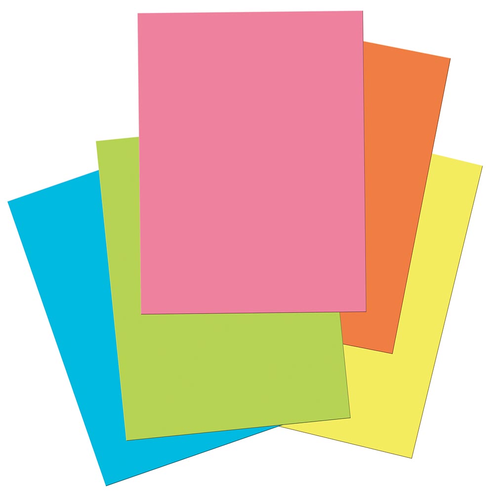 TruRay Construction Paper, 5 Assorted Hot Colors, 9" x 12", 50 Sheets Pacon Creative Products