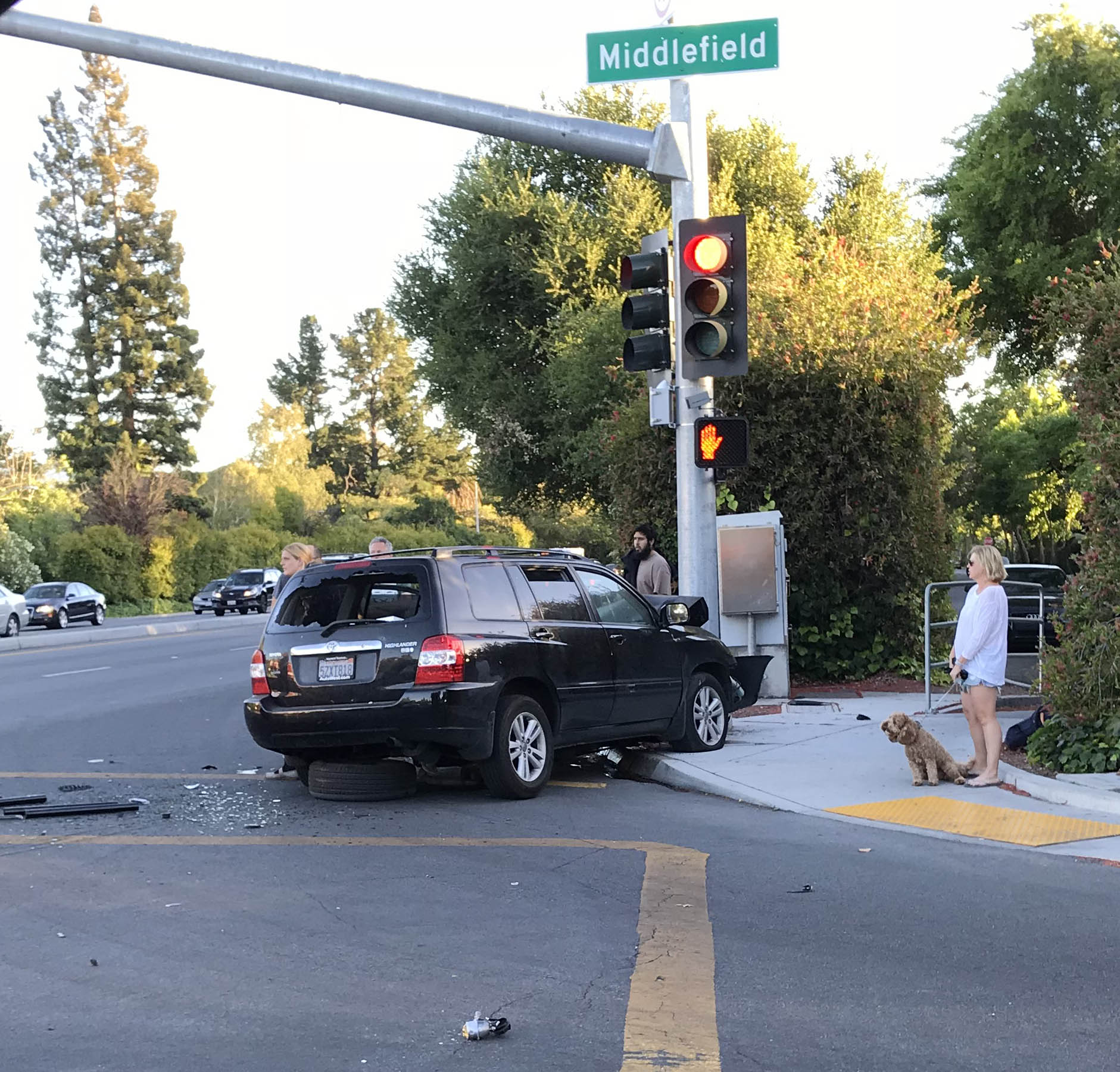Twocar crash at Middlefield and Oregon Palo Alto Daily Post