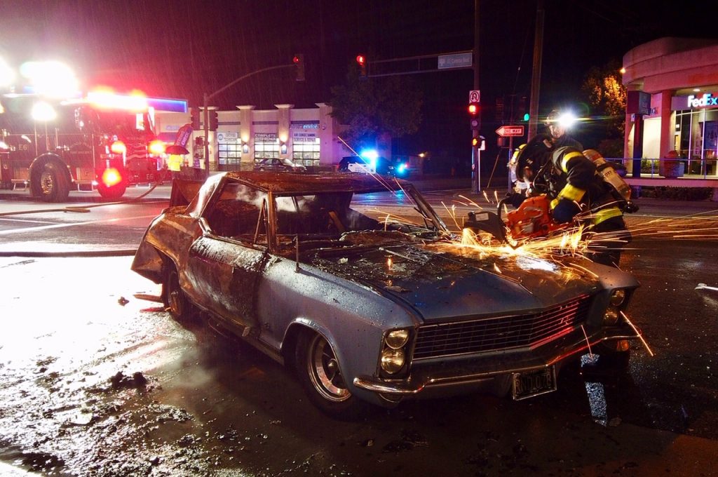 Five hospitalized after fiery crash in Menlo Park; man arrested for DUI