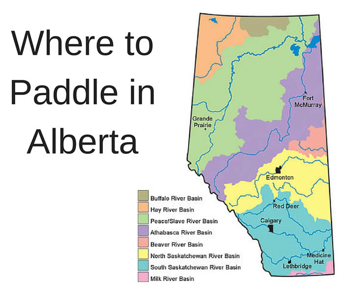 Athabasca River Alberta Map Trips | Paddle Alberta