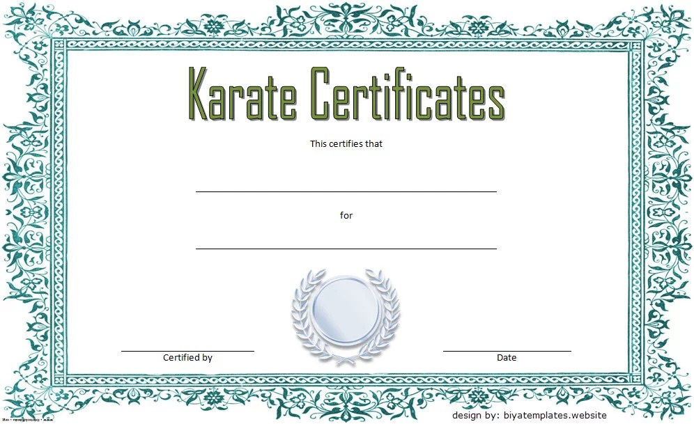 Karate Certificate Template 10+ Great Fighter Awards