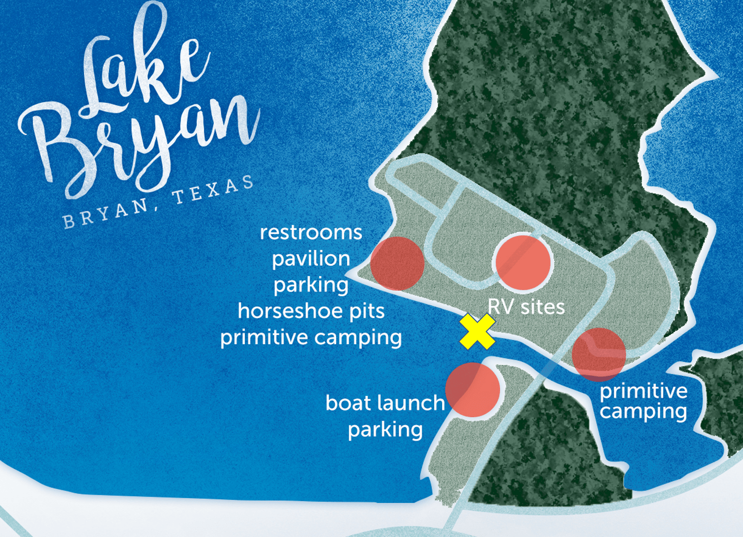Maps Texas Lake Bryan Paddle EZ