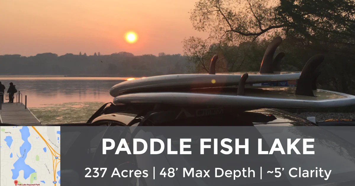 Paddle Boarding on Fish Lake, Maple Grove MN Paddle North