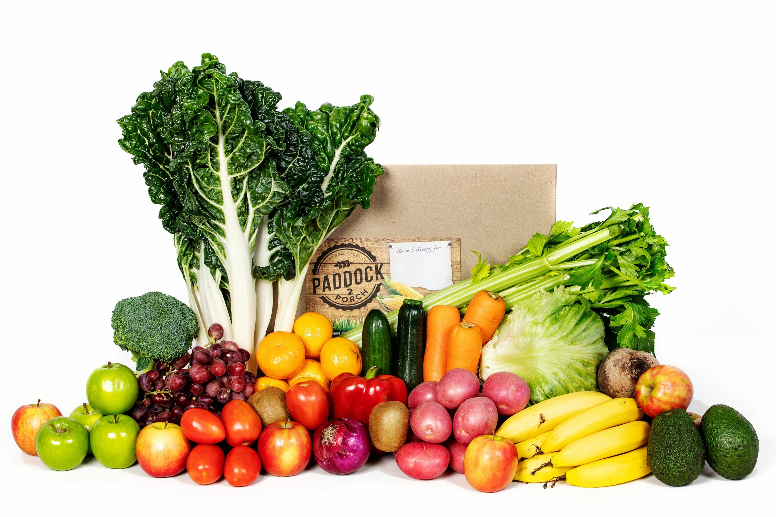 Weekly Eco Box Zero Plastic Fruit and Veg Box Paddock 2 Porch