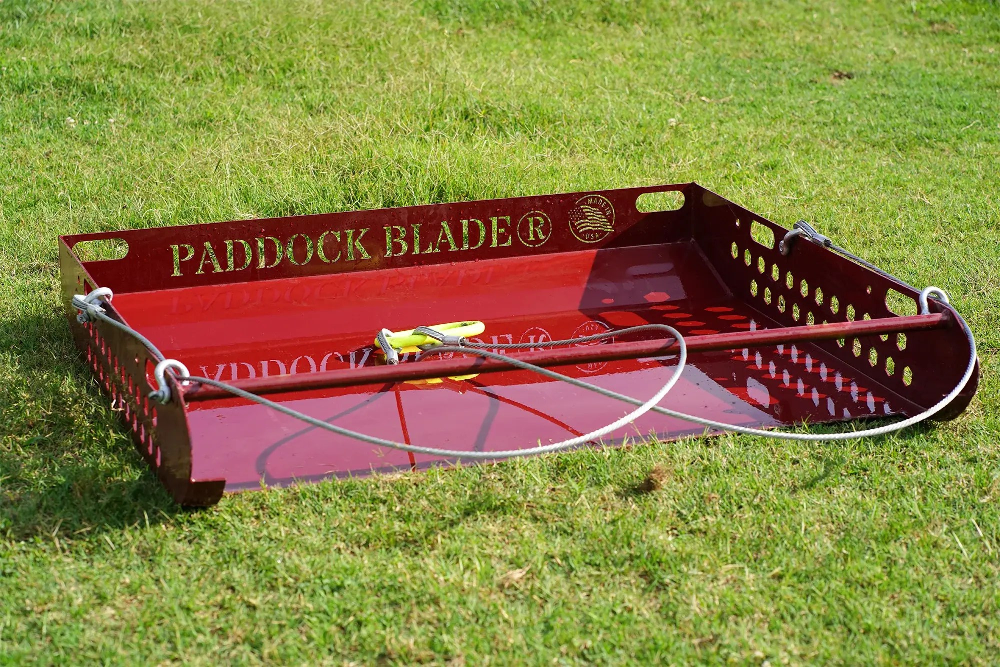 Paddock Blade in Action Revolutionary Horse Pooper Scooper Paddock