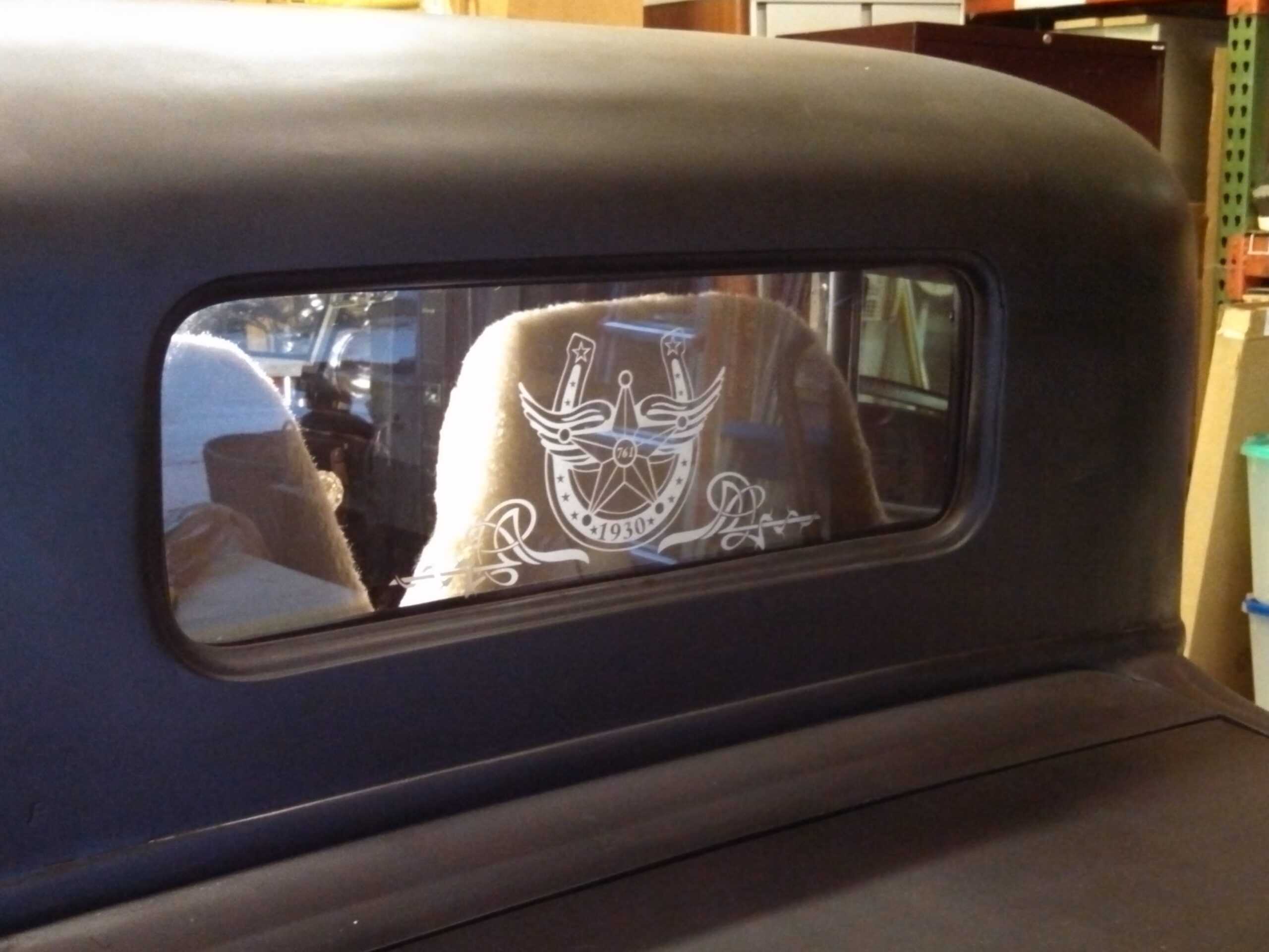 Automotive Padjen Glass Etching