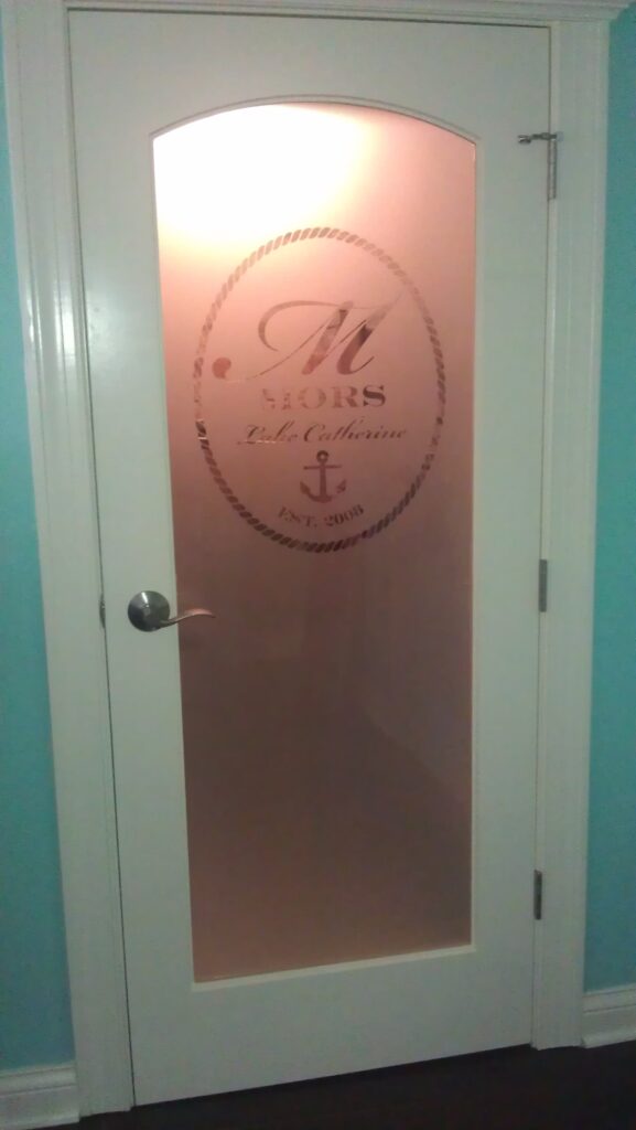 Residential & Commercial Padjen Glass Etching