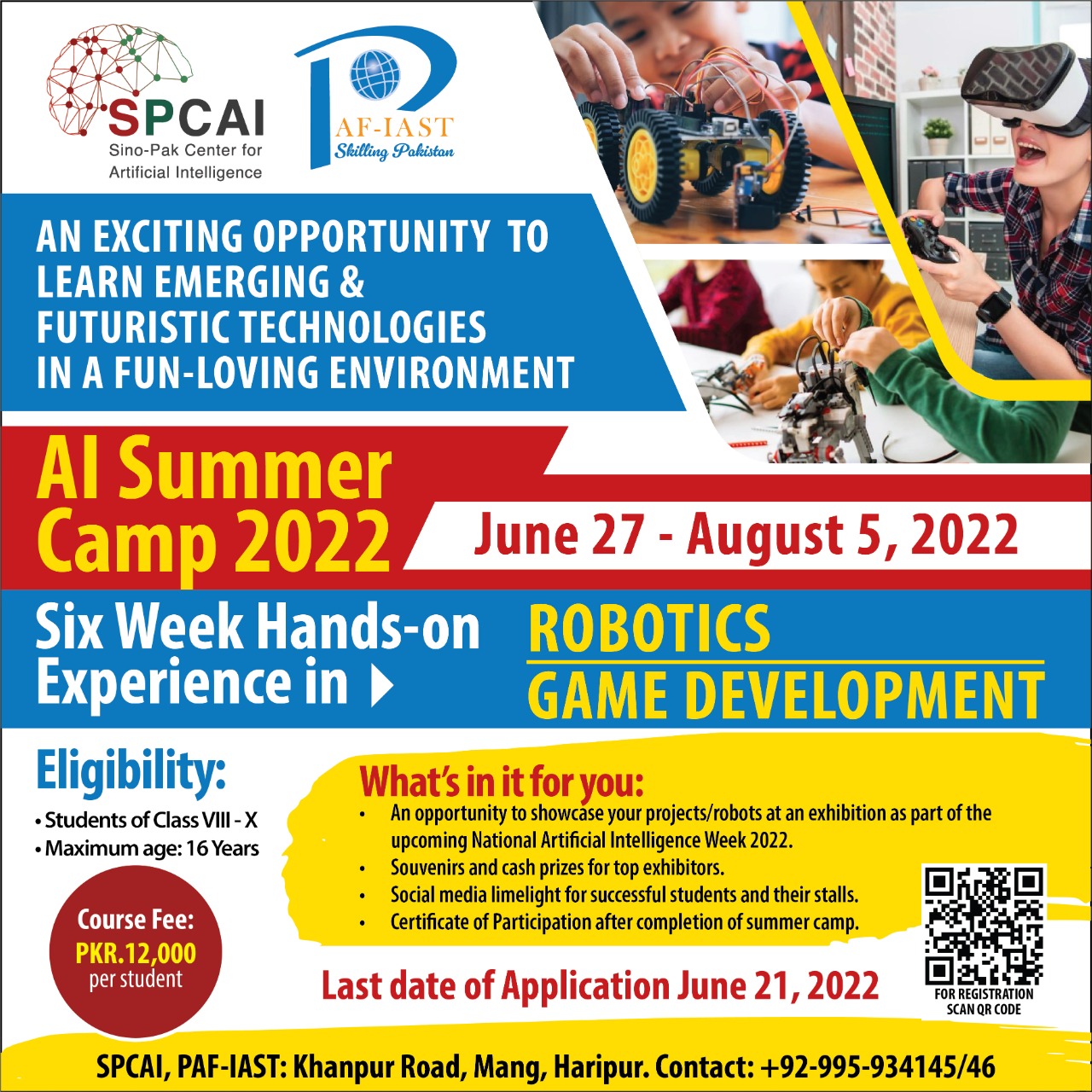 AI Summer Camp 2022 PAF IAST