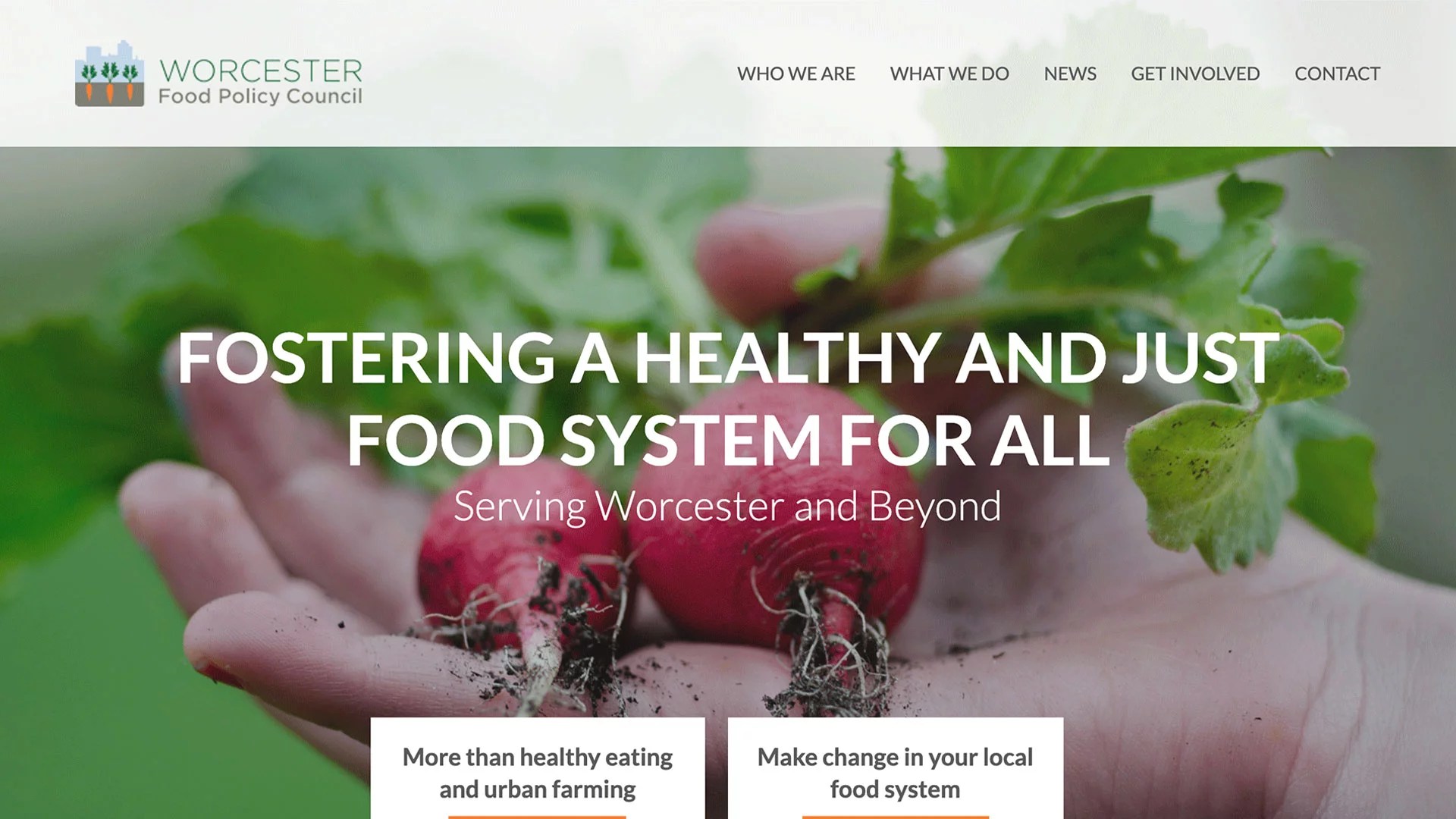 Nonprofit Branding, Logo &  Design Worcester Food Policy Council