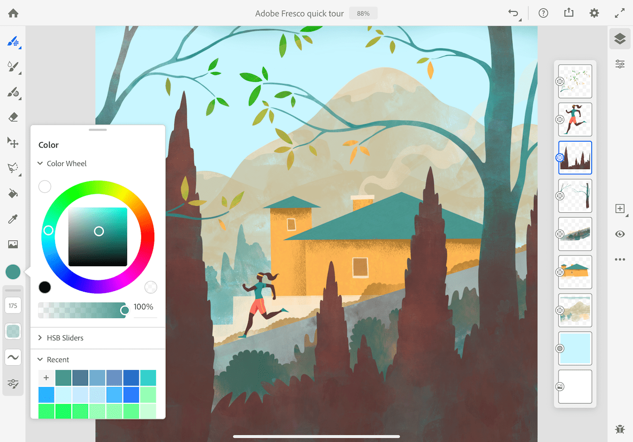 Adobe Fresco Malen wie auf Papier und Leinwand › PAGE online
