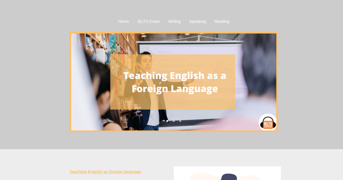 Teaching English as a Foreign Language