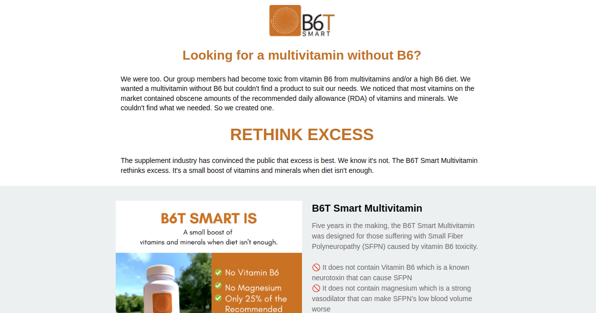 Multivitamin Without B6 Information Understanding B6 Toxicity