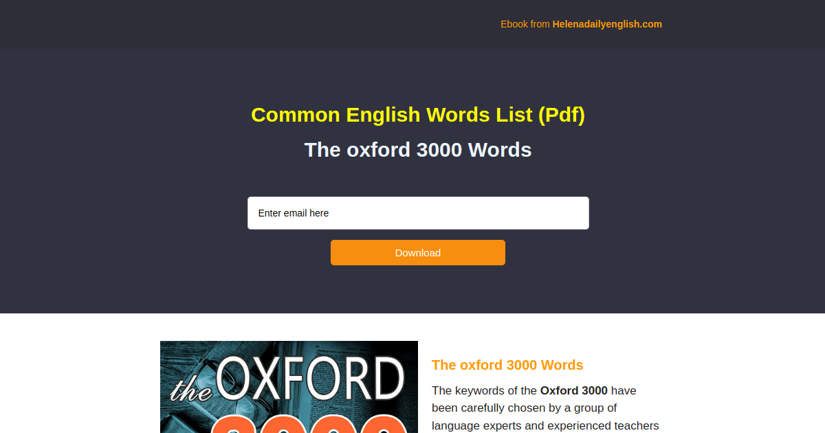 Download The oxford 3000 Words