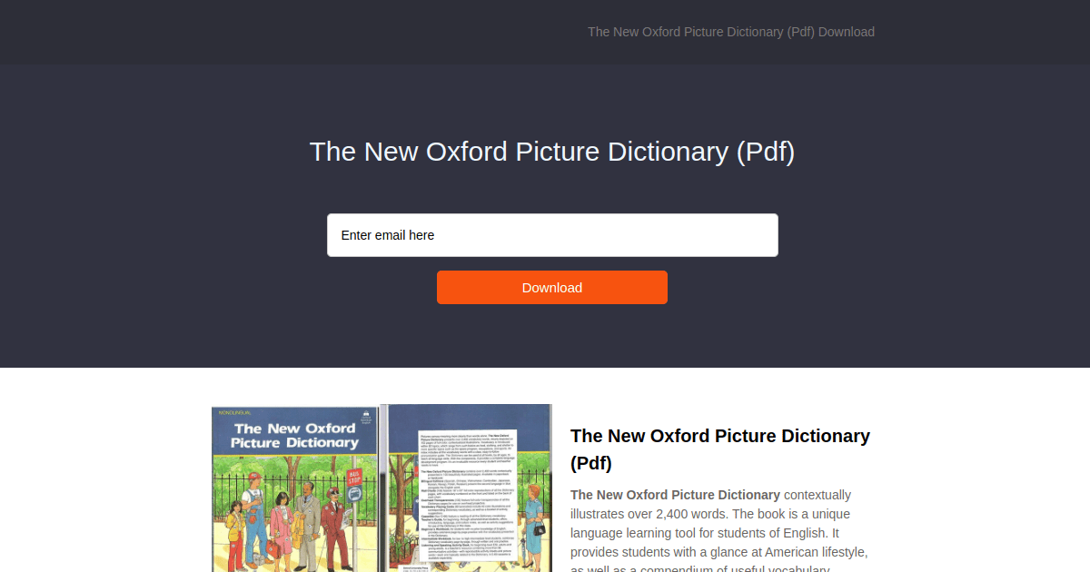 The New Oxford Picture Dictionary (Pdf)