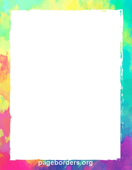 Colorful Border: Clip Art, Page Border, and Vector Graphics