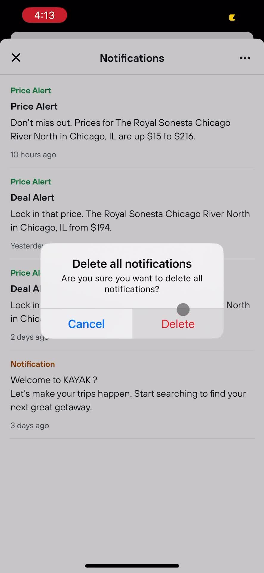 Confirm screenshots and examples (for Travel products on mobile)