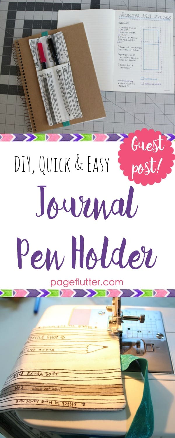 Journal Pen Holder Page Flutter