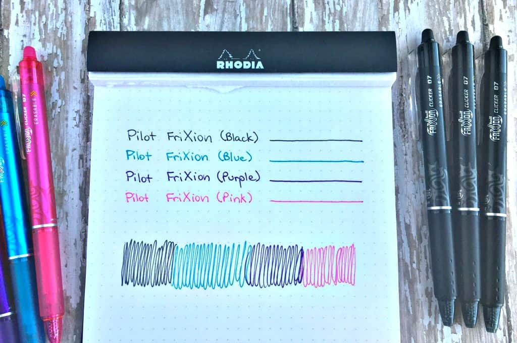Are Pilot FriXion Erasable Pens Worth the Hype? Page Flutter