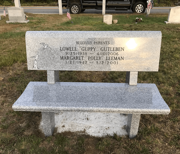 Cemetery & Memorial Granite Benches in Maine