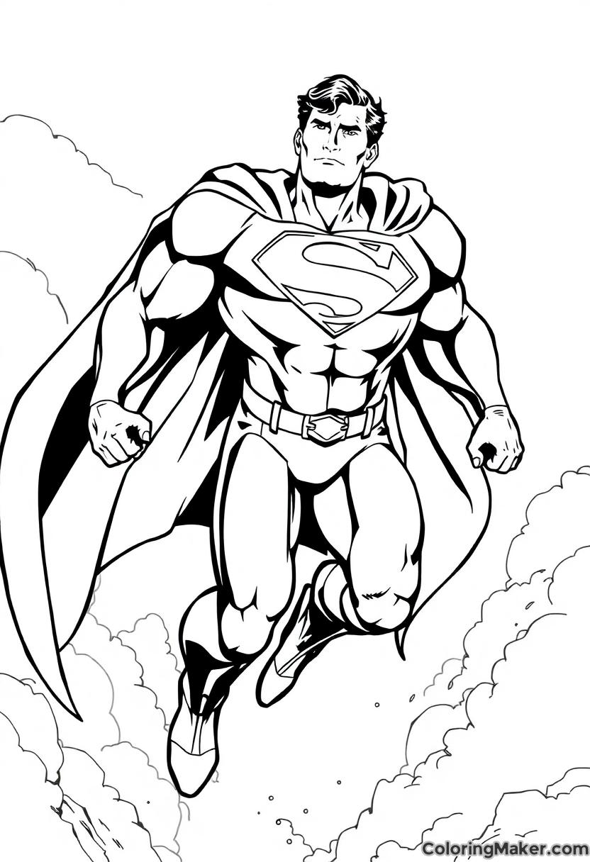 Superman Coloring Pages, 8 Free Printables ColoringMaker